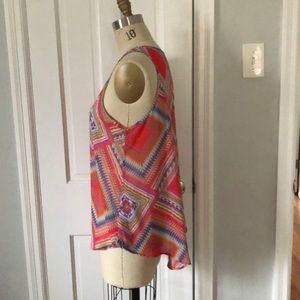 bobeau Tops - Bobeau Bright High/Low Tank bobeau Tops - Bobeau Bright High/Low Tank